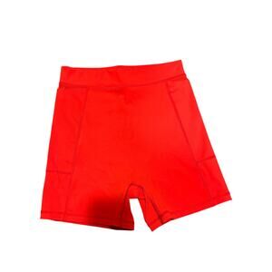 Aerie women’s medium coral biker shorts. 2 side pockets, 4” inseam